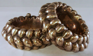 Silver anklets from Madhya Pradesh, India