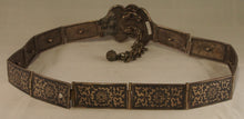 Load image into Gallery viewer, Niello silver belt from Uzbekistan