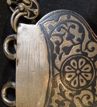 Load image into Gallery viewer, Niello silver belt from Uzbekistan