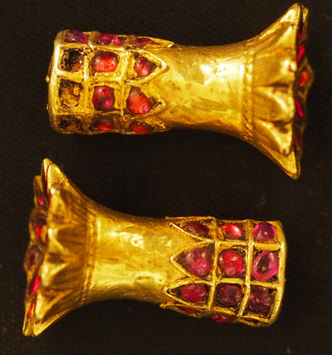 Gold ear cylinders from Assam (India)