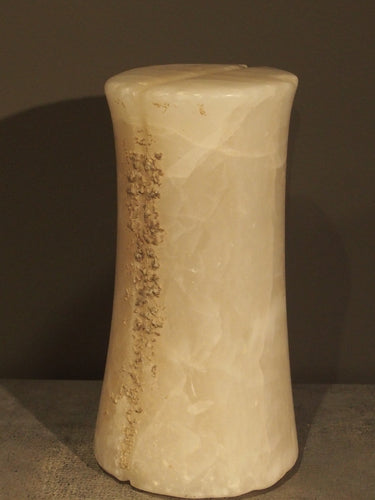 Bactrian miniature column white alabaster
