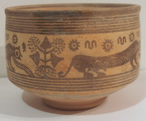 Indus Valley bowl with 3 leopards