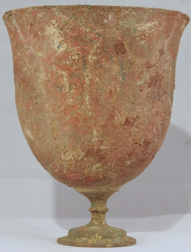 BMAC bronze pedestalled goblet.
