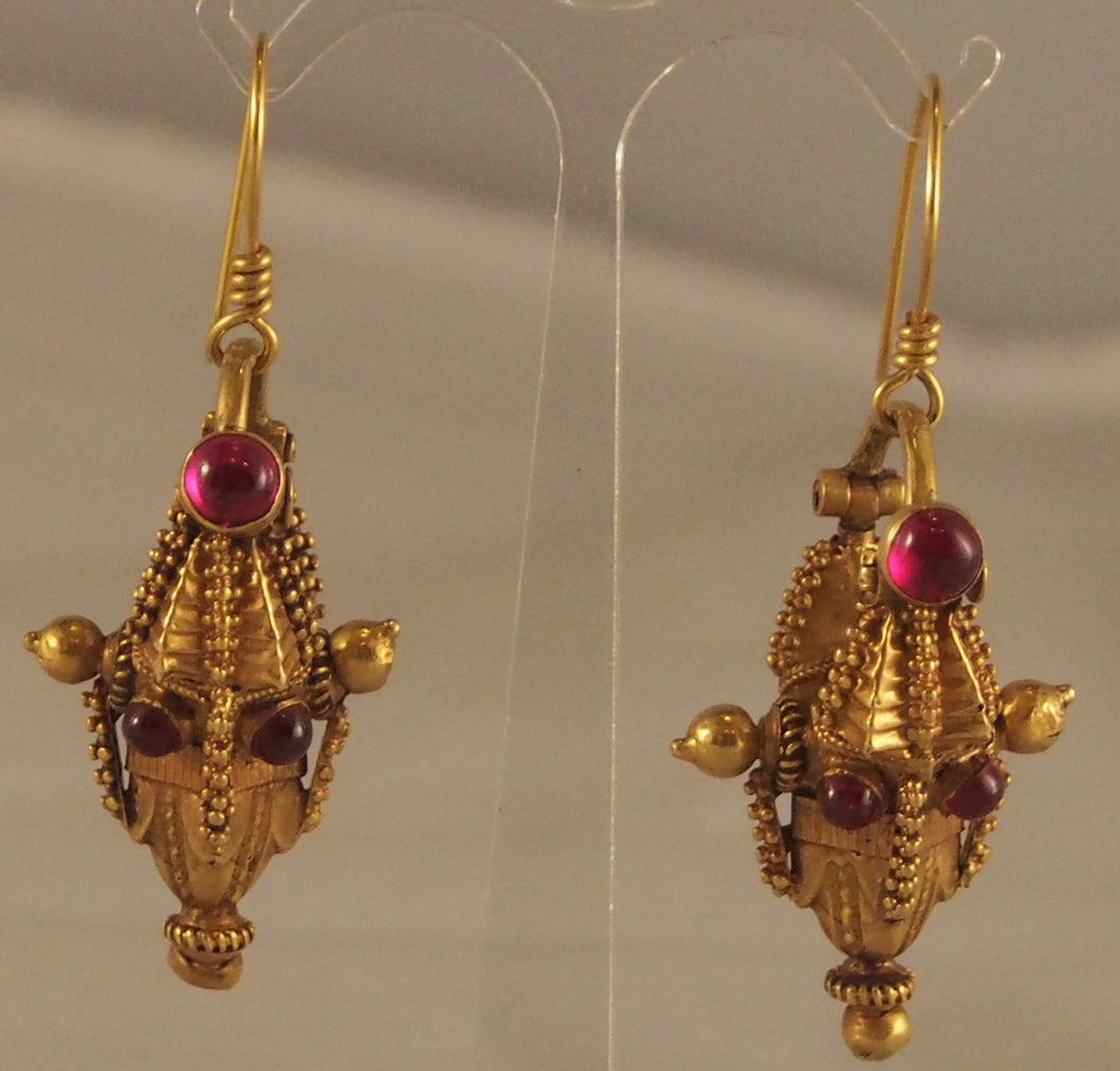 Indian gold earrings