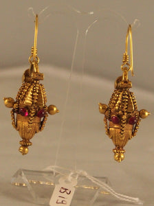 Indian gold earrings