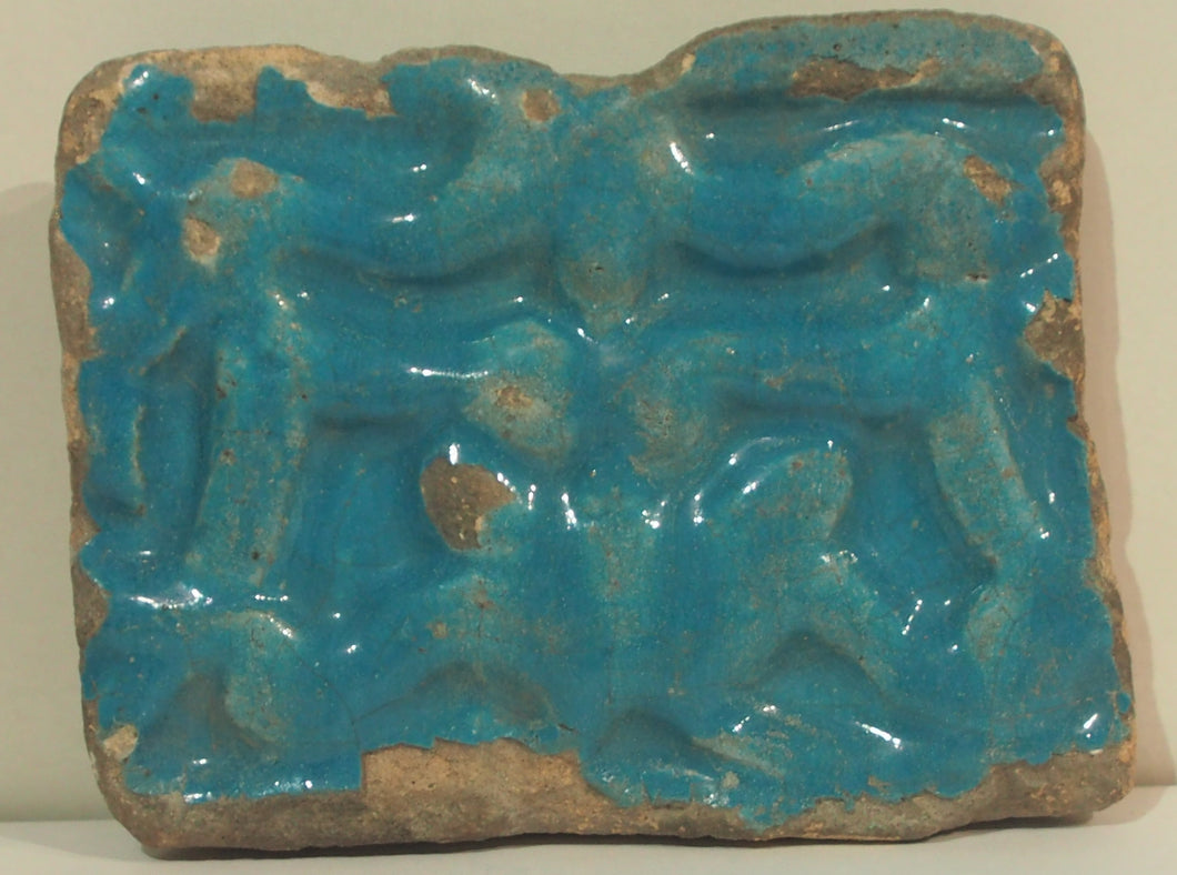 An Il-Khanid blue wall tile 13th century