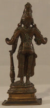 Load image into Gallery viewer, Indian brass statue of Lord Vishnu
