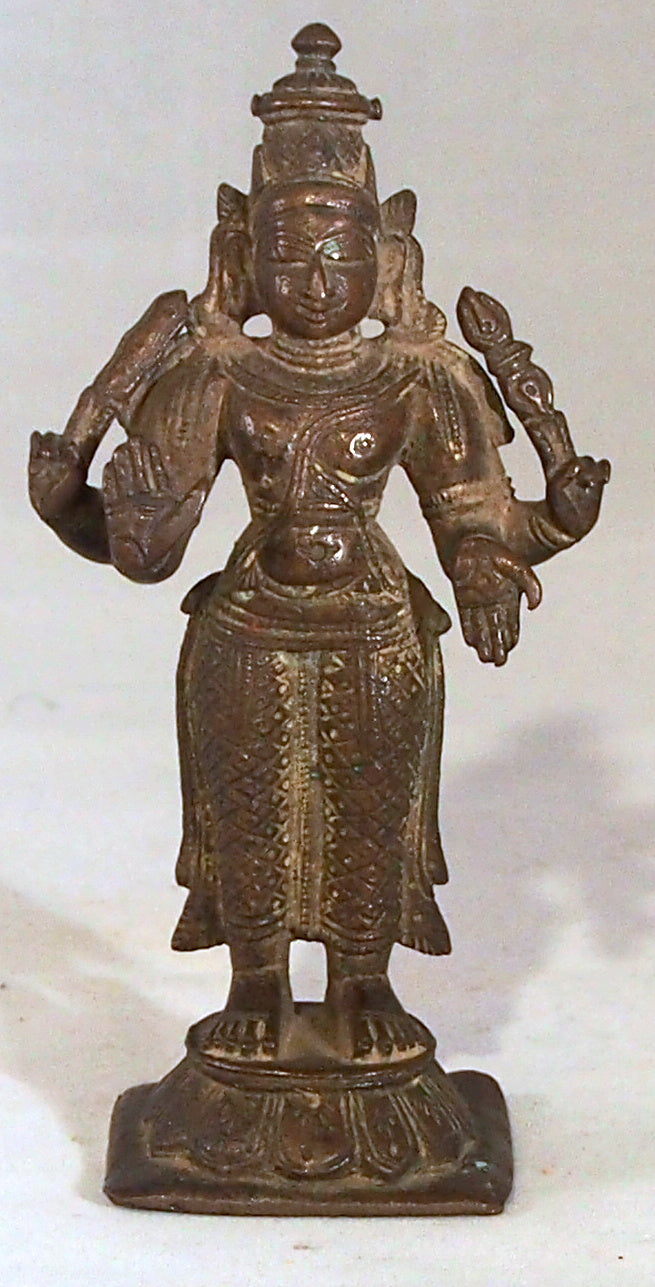 Bronze statue of a four-armed Deva, south India