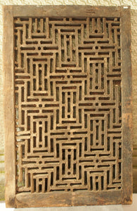 Antique Jali in wood.