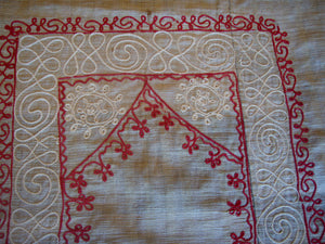 embroidered mihrab hanging